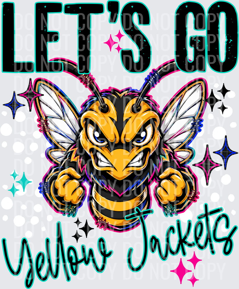 LETS GO MASCOTS YELLOW JACKETS