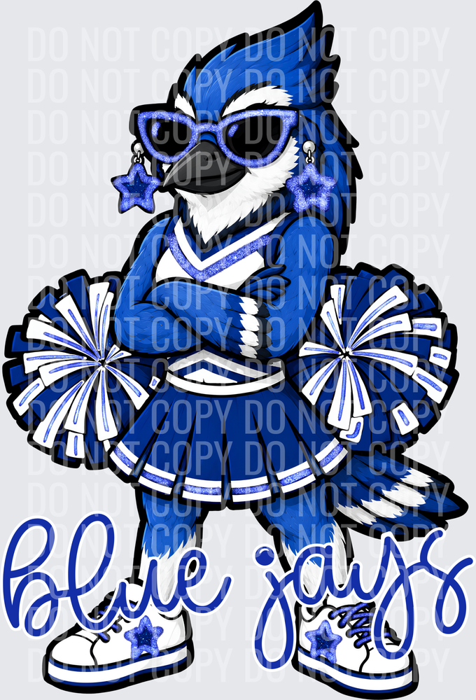 Blue Jays Cheer Blue White