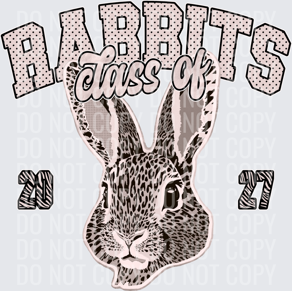 KayndiDesigns 10.26 Class of 2027 Neutral Rabbits