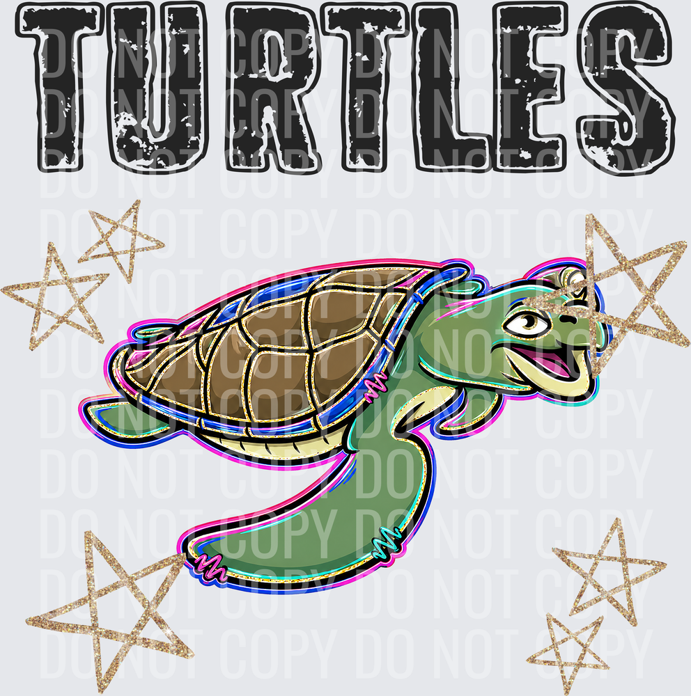KayndiDesigns 08.26 Grunge Varsity Turtles