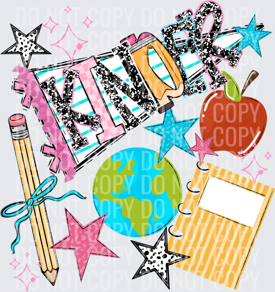 BACK TO SCHOOL NAME PENNANT KINDER