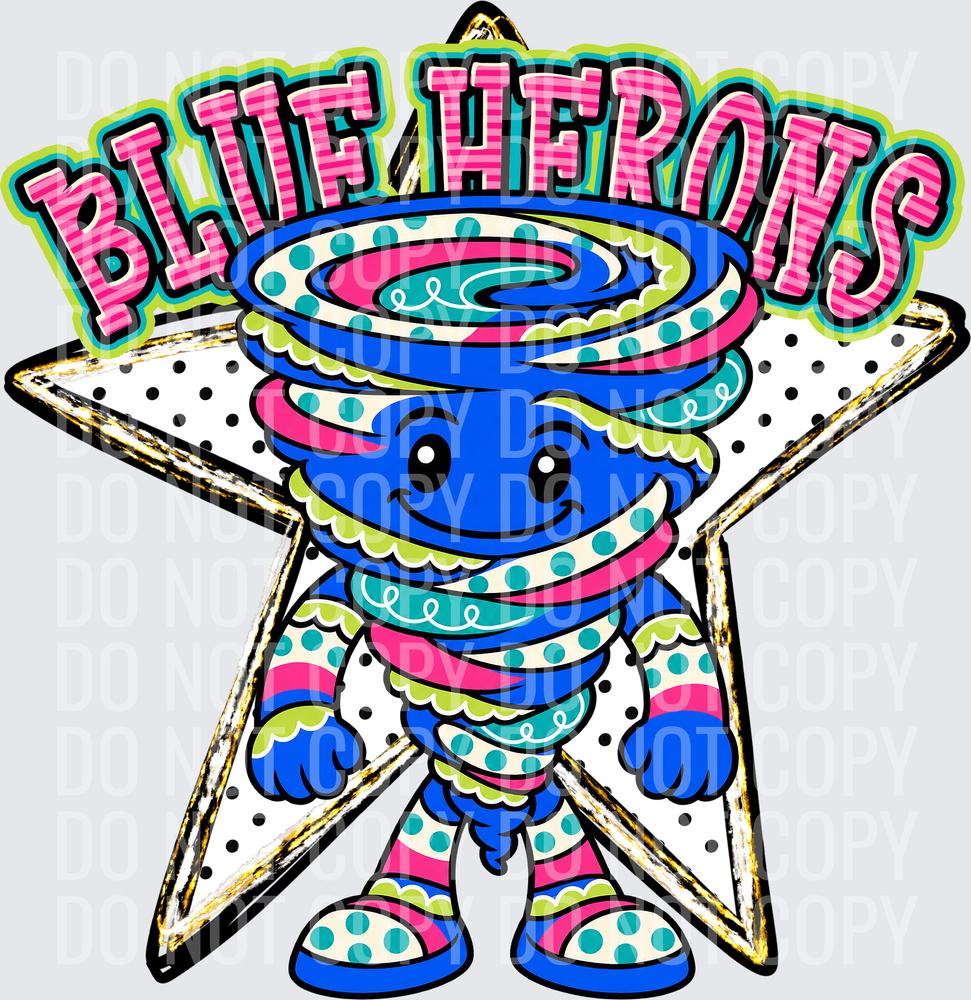 KayndiDesigns 10.26 Pattern Parade Star Blue Herons