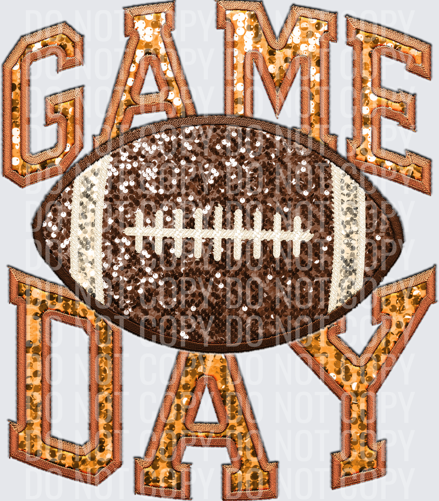 KayndiDesigns 06.26 Game Day Sequin Embriodery 27 Orange