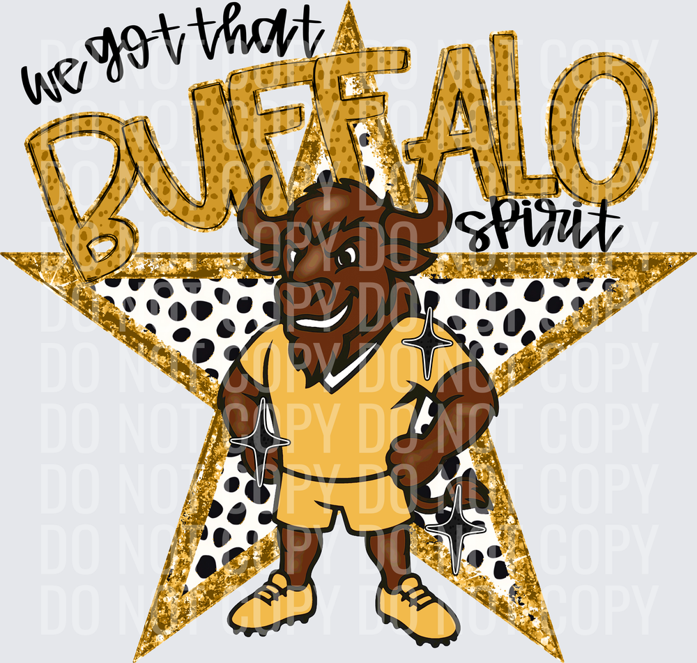 KayndiDesigns 09.26 We Got That Spirit Buffalo Gold