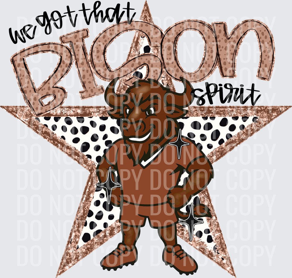 KayndiDesigns 09.26 We Got That Spirit Bison Brown