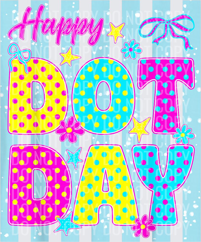 Happy Dot Day 2026 Colorful Polka Dot Girl Teen Kids Teacher T-Shirt