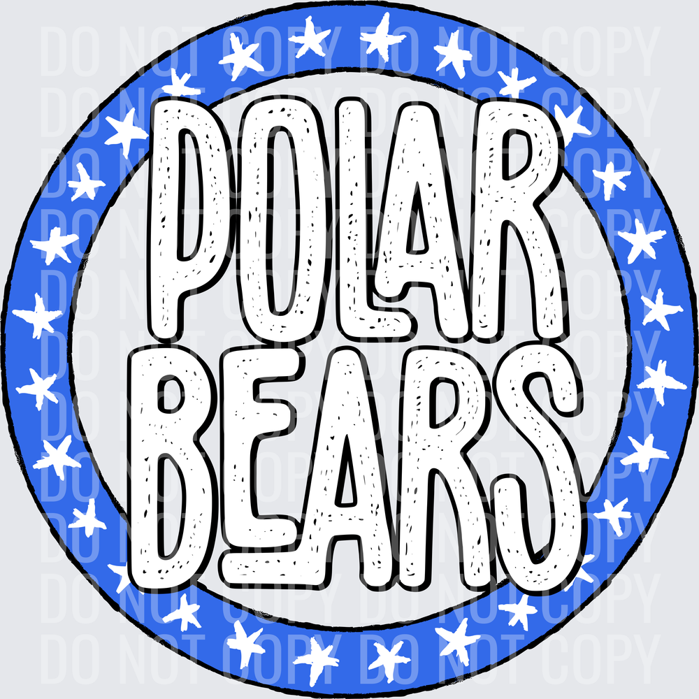 PolarBearsStarCircleRoyalWhite