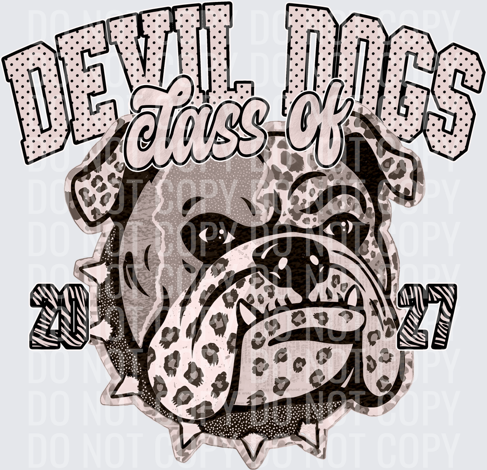 KayndiDesigns 10.26 Class of 2027 Neutral Devil Dogs