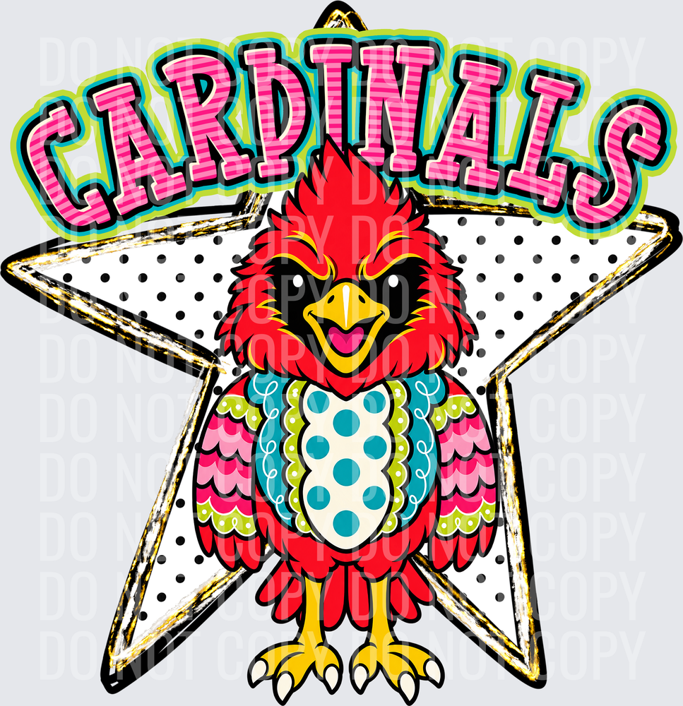 KayndiDesigns 10.26 Pattern Parade Star Cardinals