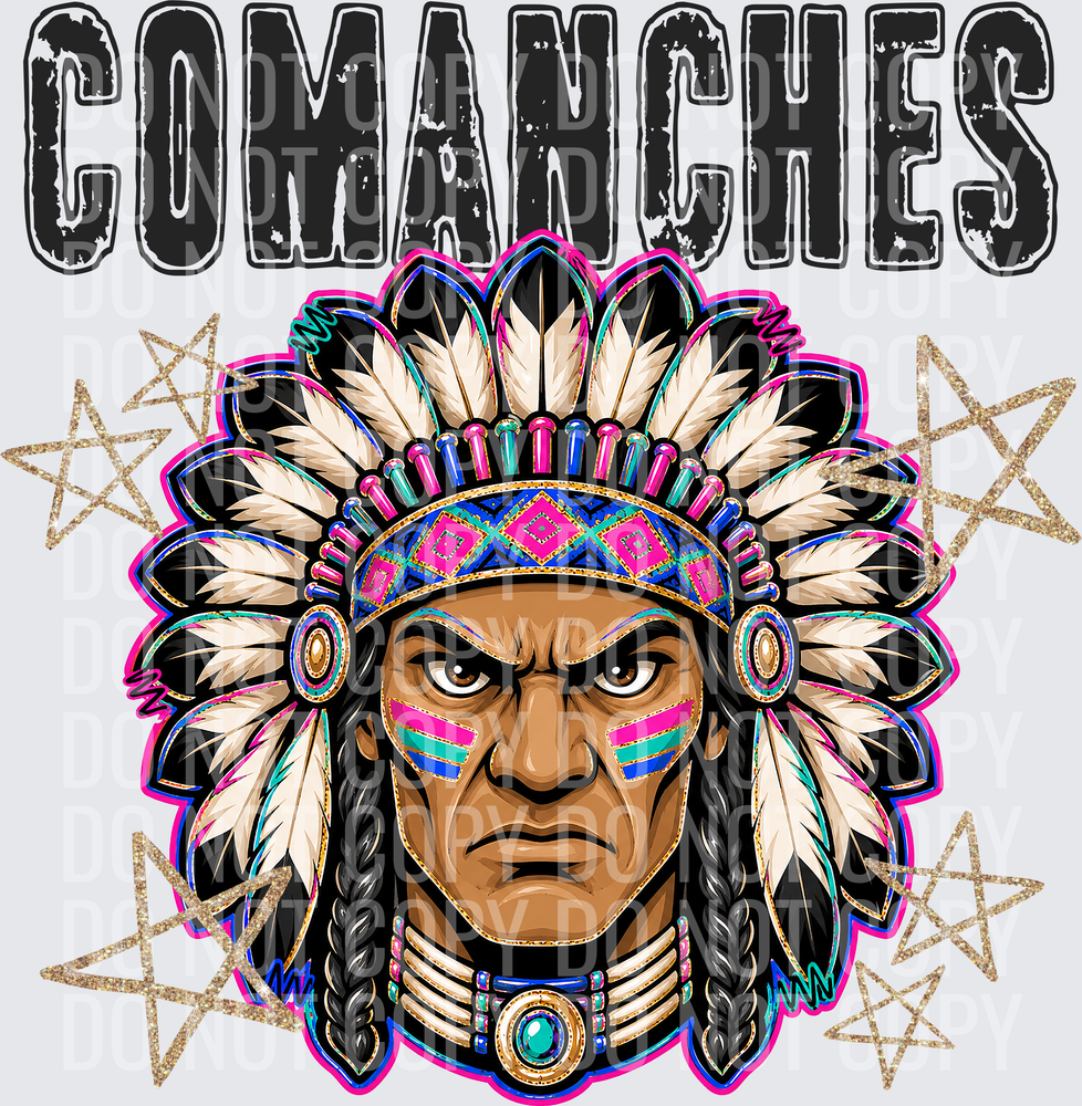 KayndiDesigns 08.26 Grunge Varsity Comanches