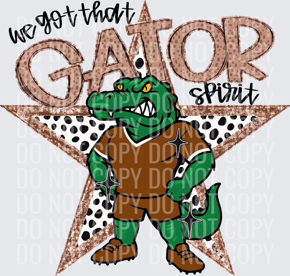 KayndiDesigns 09.26 We Got That Spirit Gator Brown