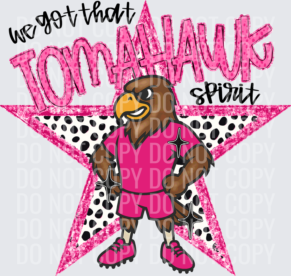 KayndiDesigns 09.26 We Got That Spirit Tomahawk Pink