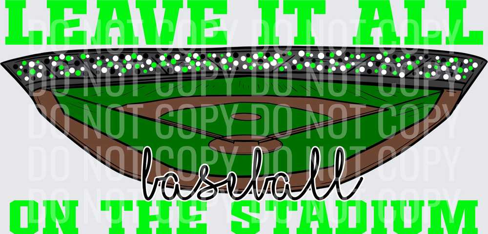 Baseball lime green