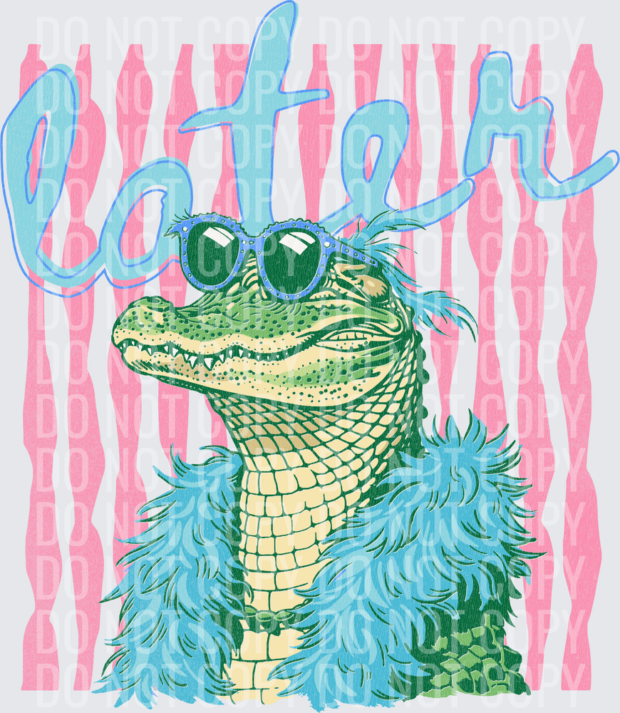 Later-Alligator-Preppy-Summer-Coastal-Distressed