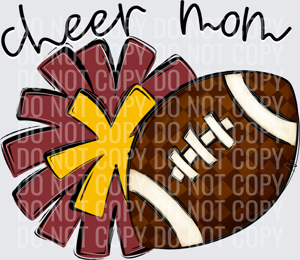 Cheer Mom - CC0926-0022 - Crimson-Yellow Gold