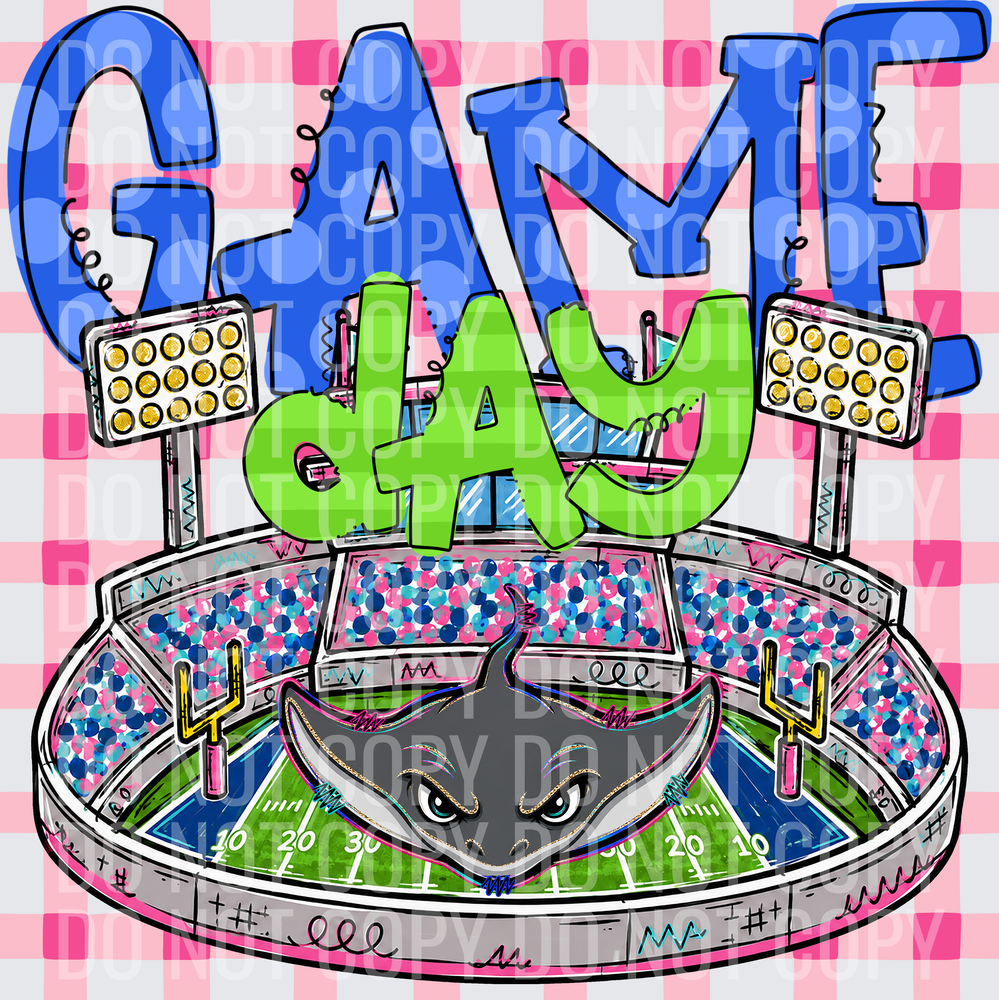 KayndiDesigns 08.26 Game Day Stadium Stingrays