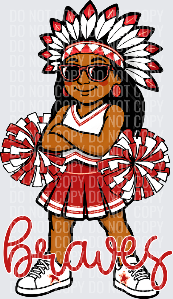 Braves Cheer Red White