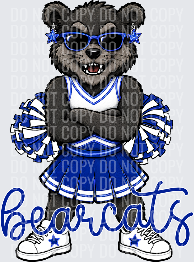 Bearcats Cheer Blue White