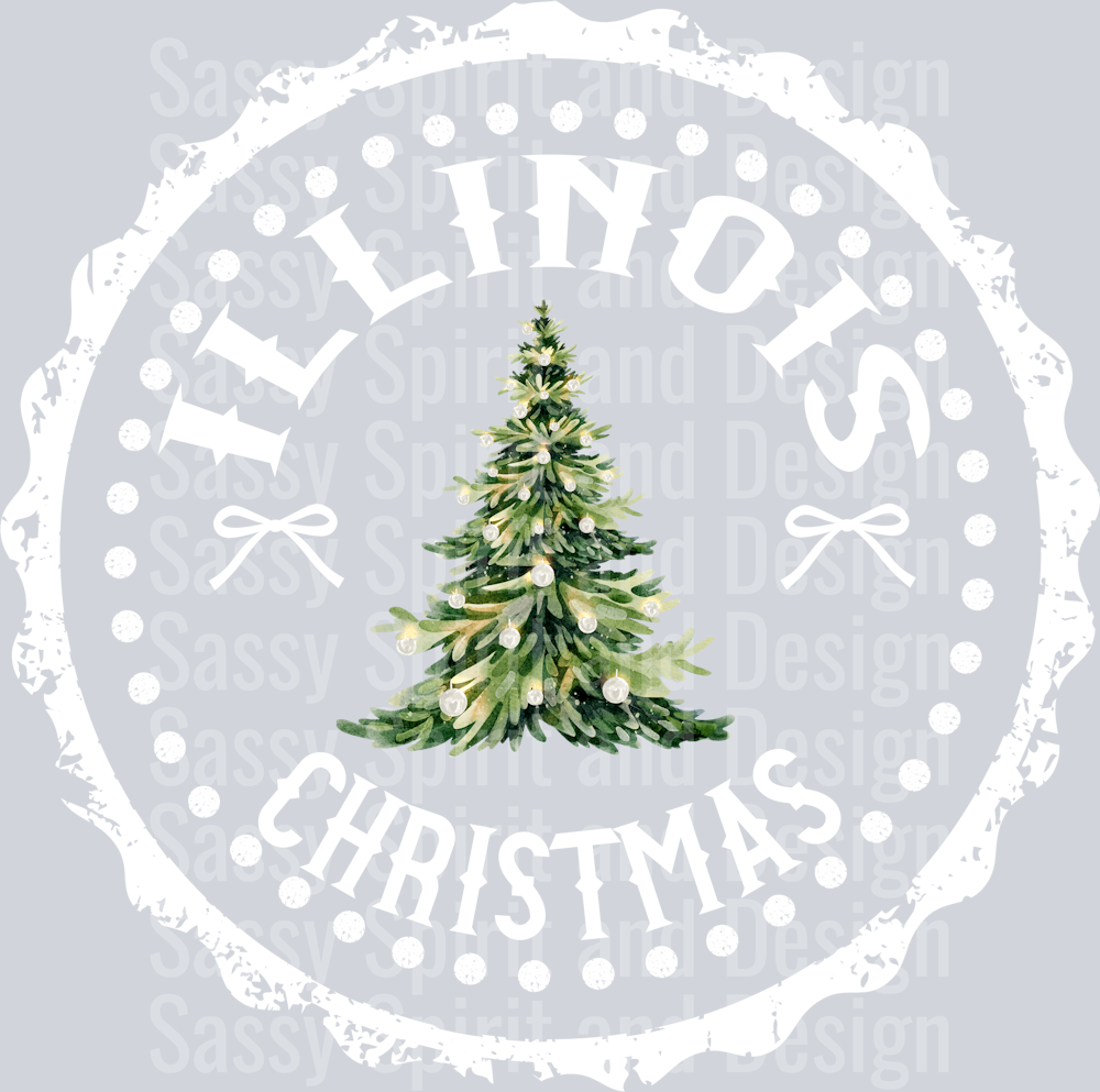 STATE CHRISTMAS STAMP Illinois