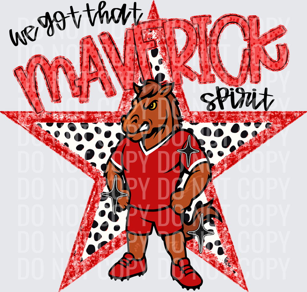 KayndiDesigns 09.26 We Got That Spirit Maverick Red
