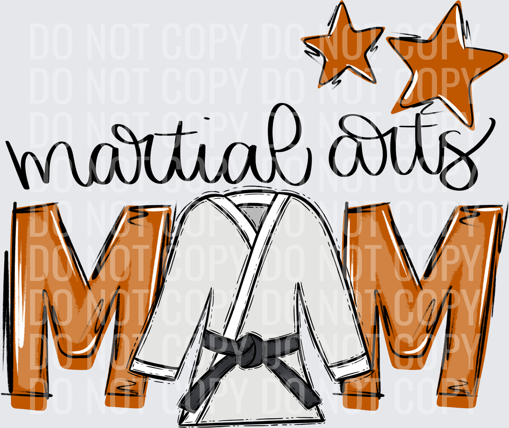 burnt orange martial arts