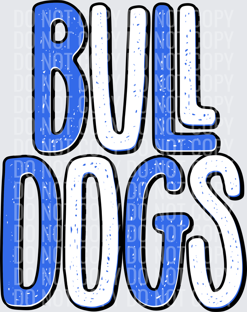 BulldogsStackedRoyalWhite