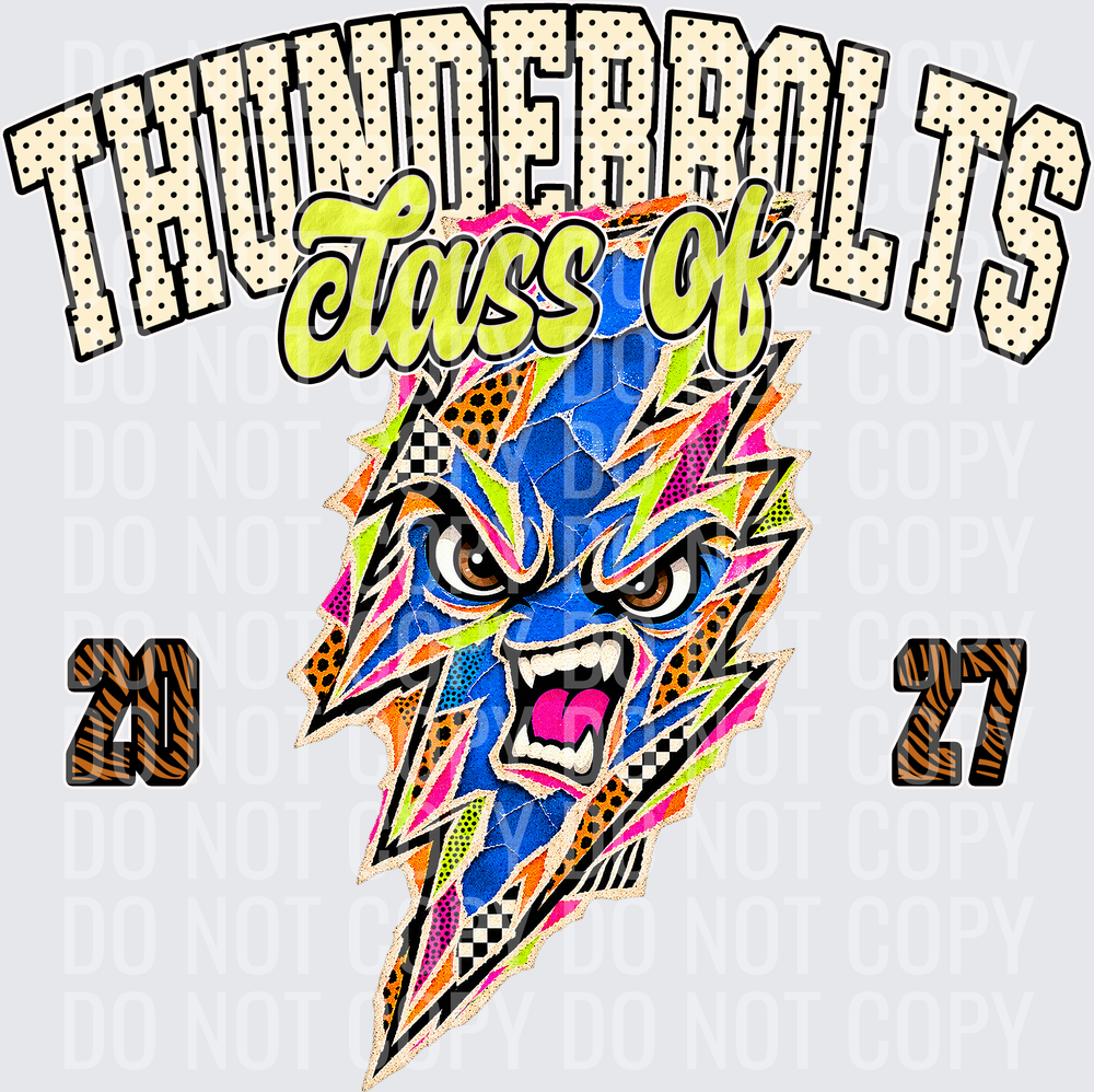 KayndiDesigns 10.26 Class of 2027 Bright Thunderbolts