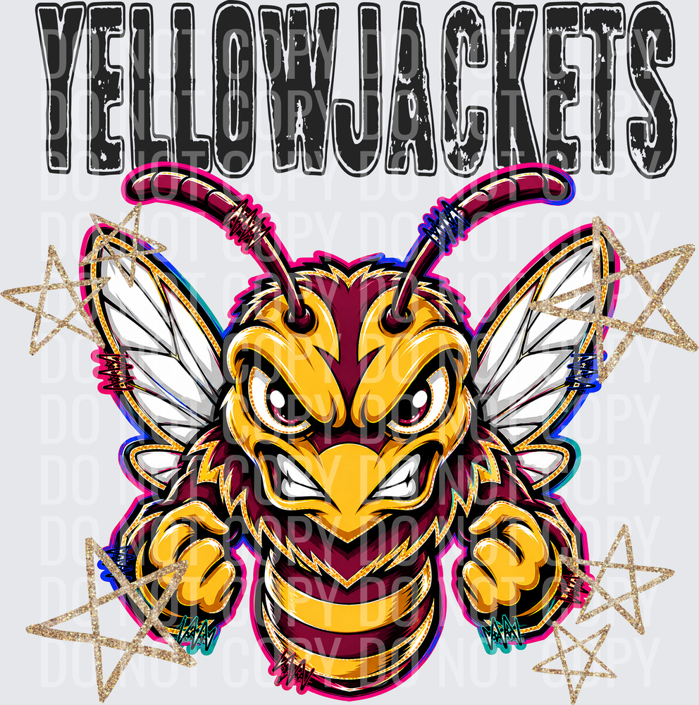 KayndiDesigns 08.26 Grunge Varsity Yellow Jackets 2