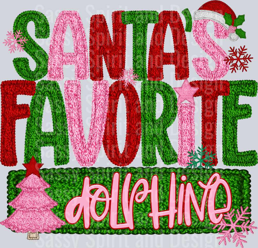 SANTAS FAVORITE DOLPHINE