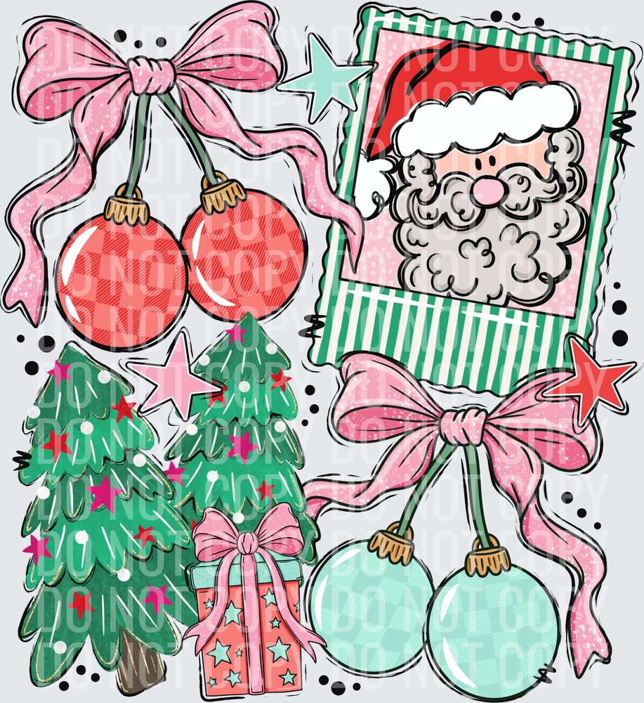Preppy pink Christmas