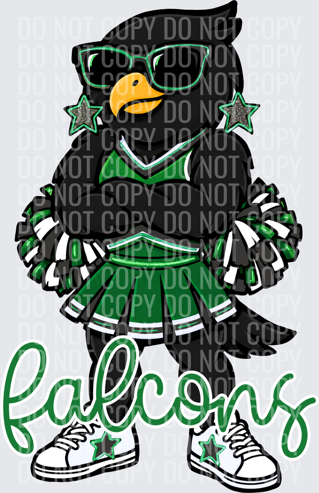 Falcons Cheer Green Gray