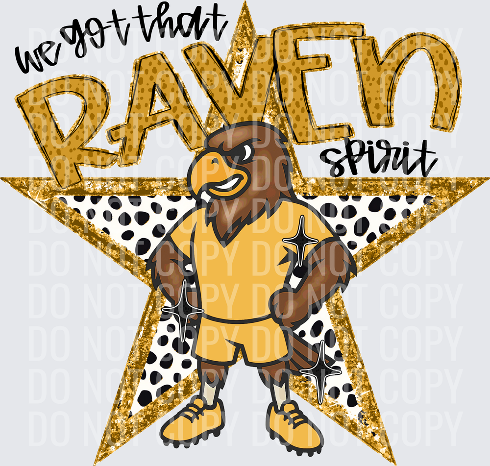 KayndiDesigns 09.26 We Got That Spirit Raven Gold