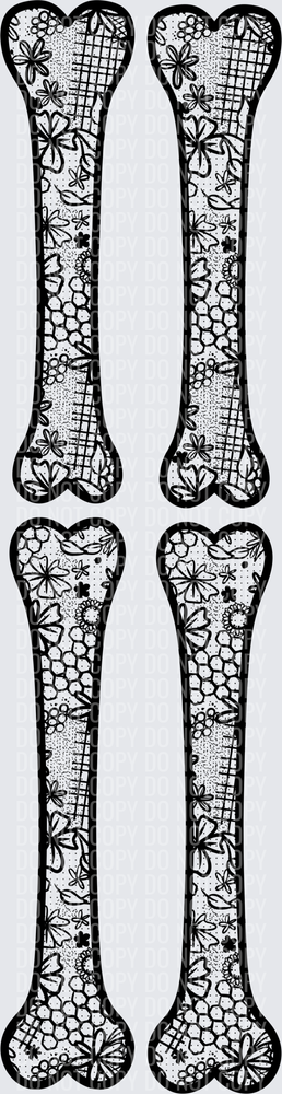 Lace skeleton sleeves