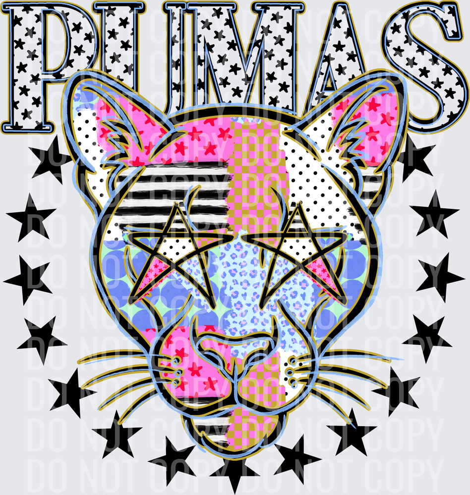 KayndiDesigns 09.26 Patchwork Varisty Stars Pumas