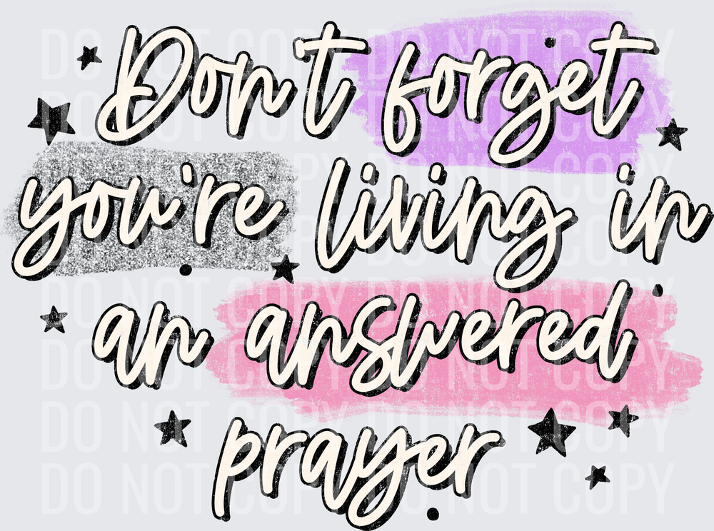 Answered prayer