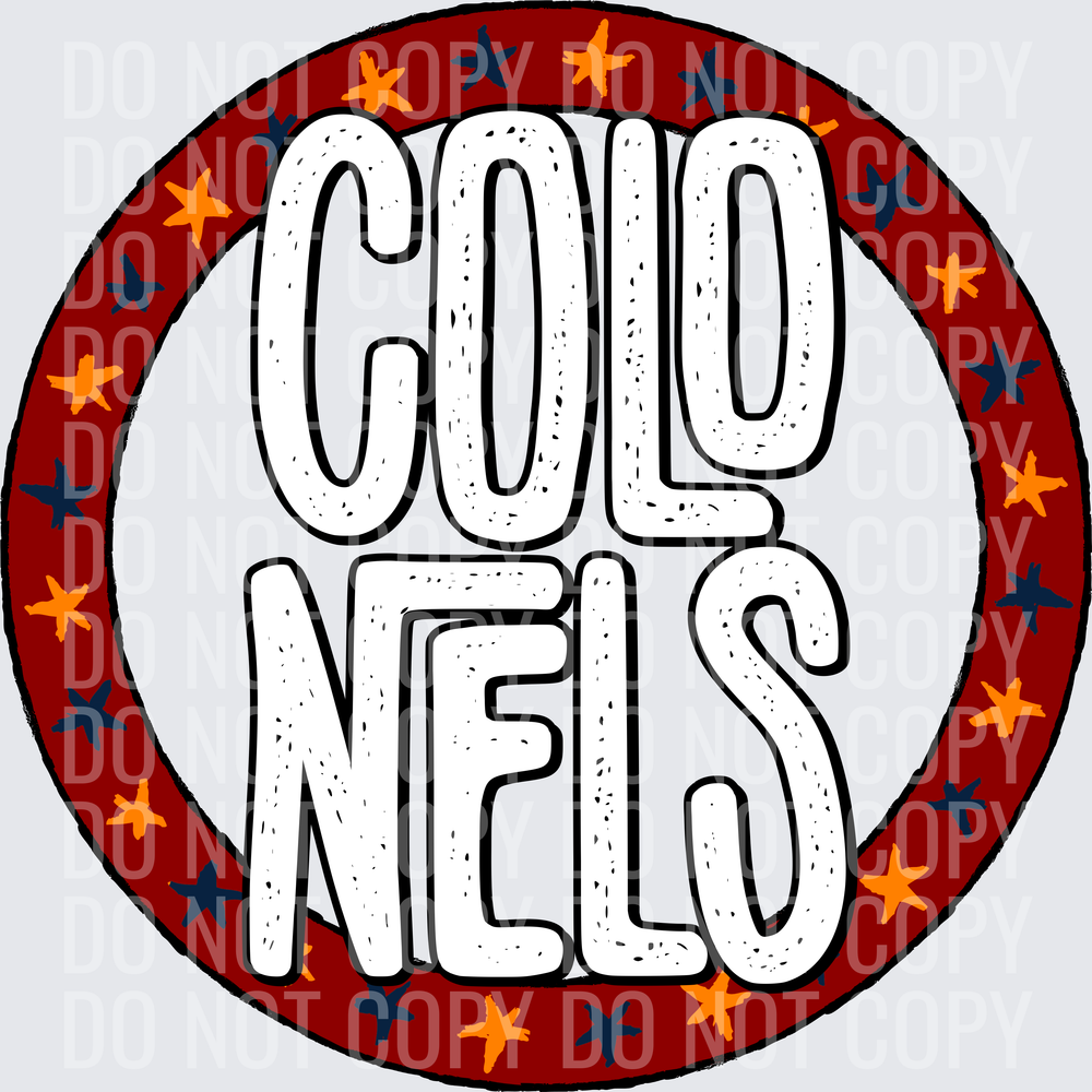 ColonelsStarCircleMaroonOrangeNavy