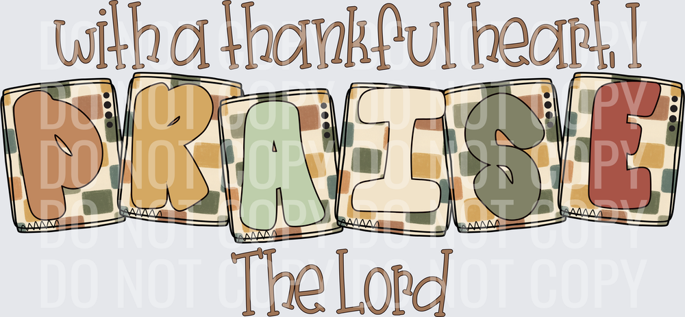 WITH A THANKFUL PRAISE