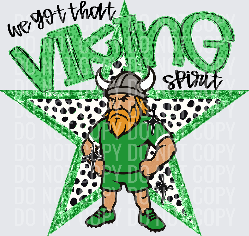 KayndiDesigns 09.26 We Got That Spirit Viking Green