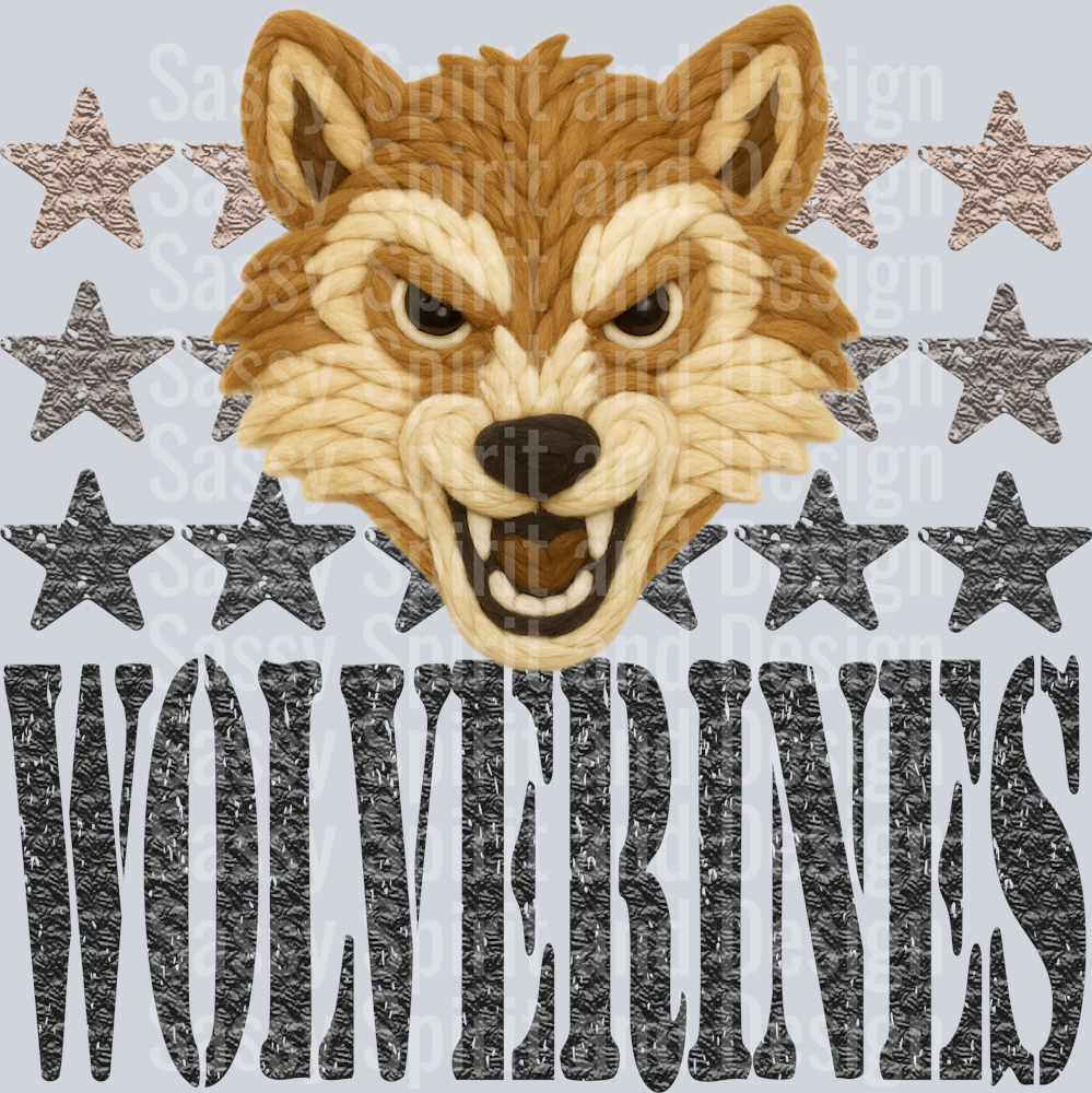 YARN MASCOTS WOLVERINES