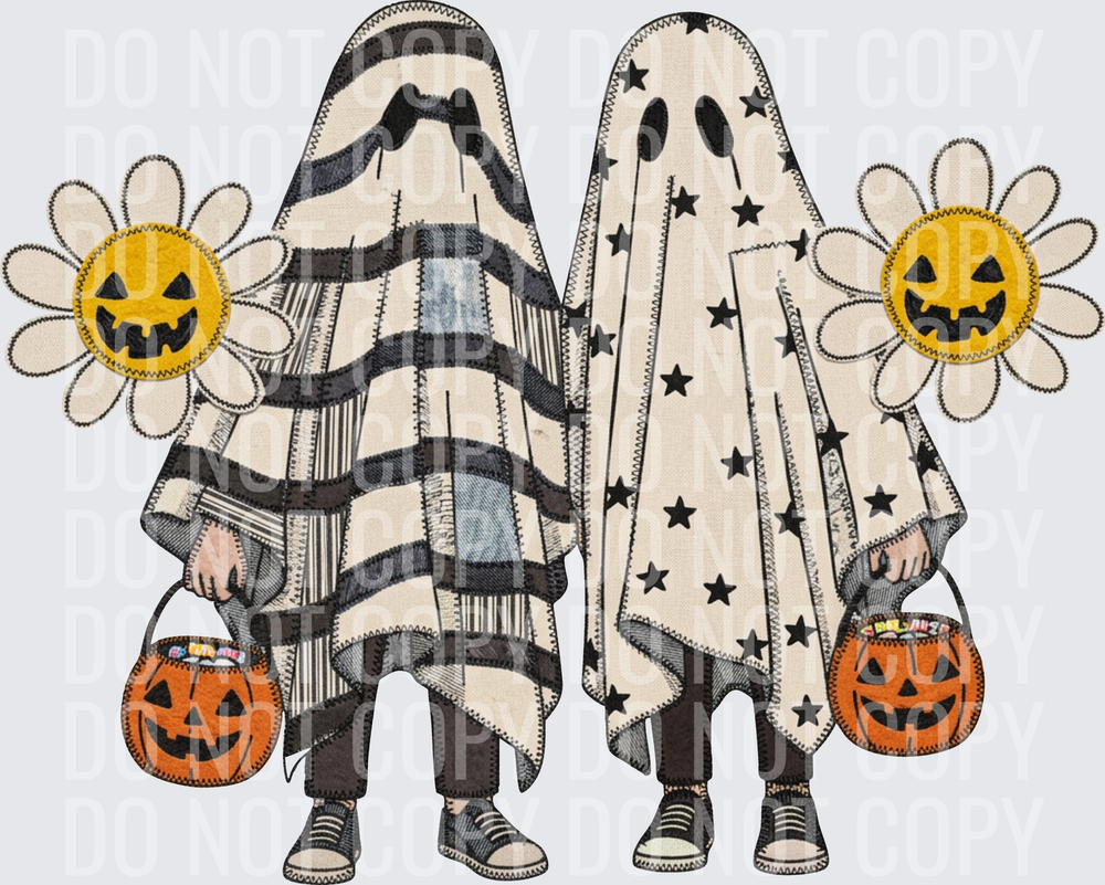 ghosties with sunflowers HWDS