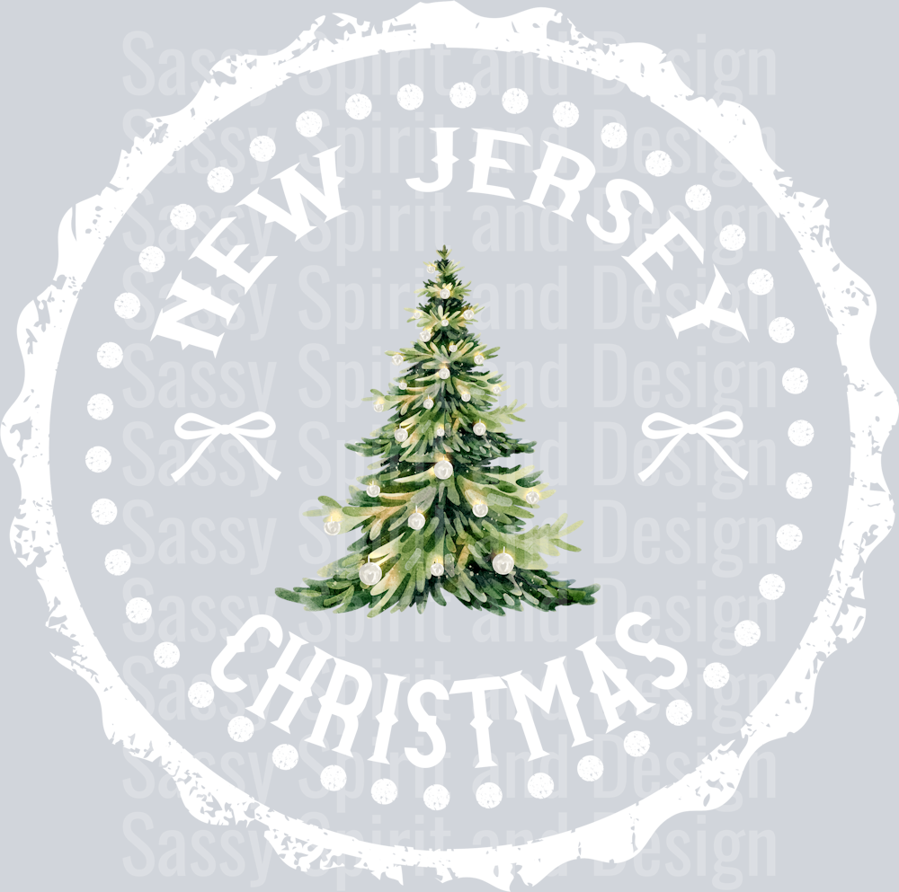 STATE CHRISTMAS STAMP New Jersey