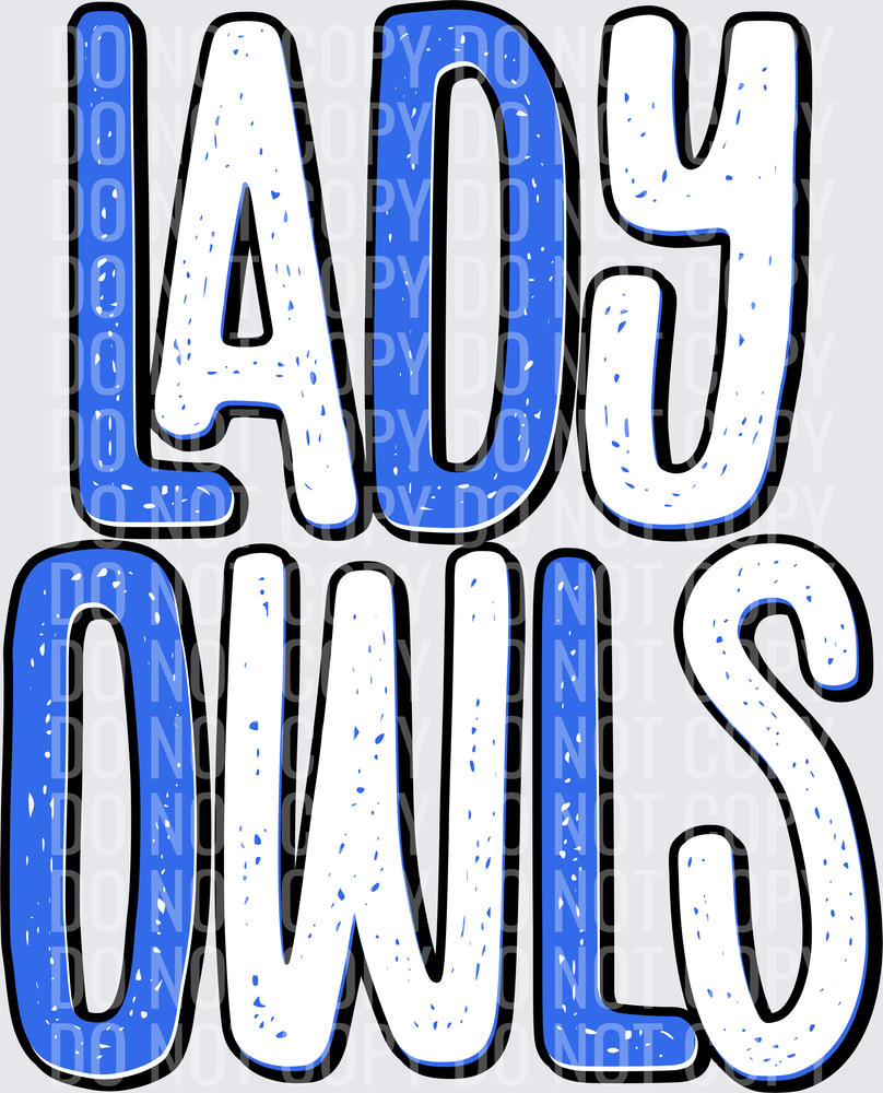 LadyOwlsStackedRoyalWhite