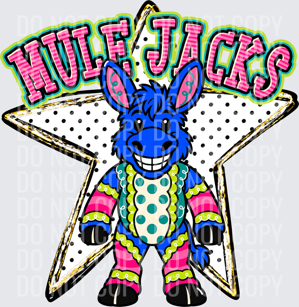 KayndiDesigns 10.26 Pattern Parade Star Mule Jacks