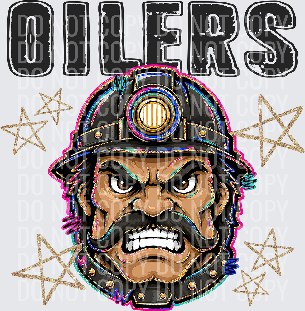 KayndiDesigns 08.26 Grunge Varsity Oilers