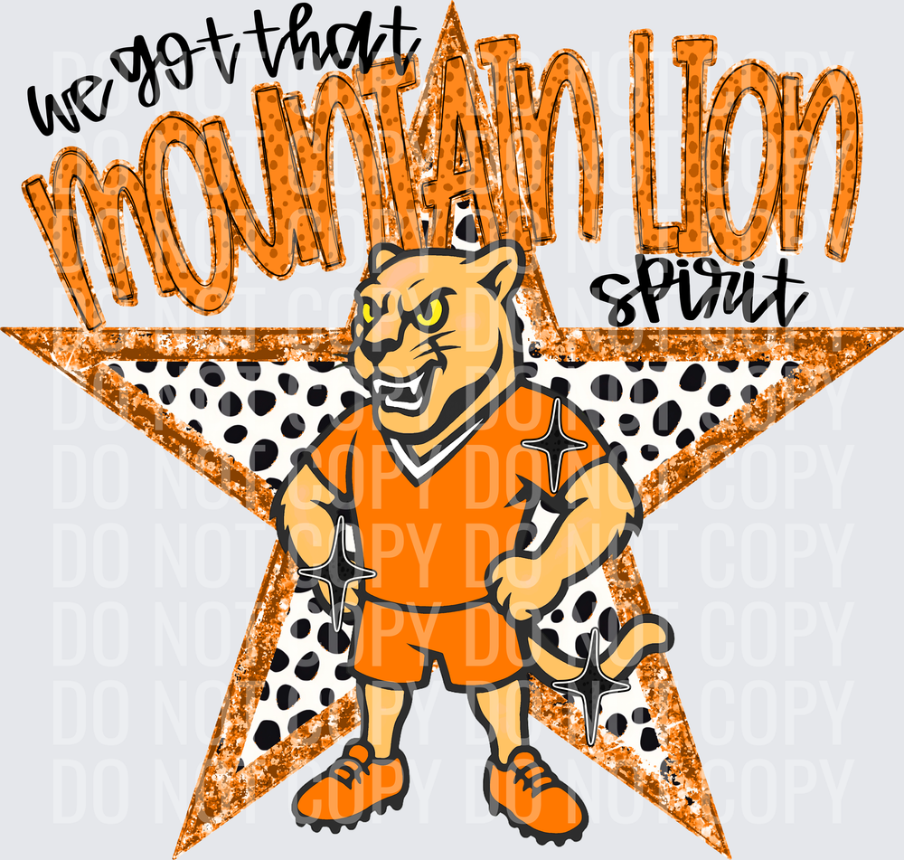 KayndiDesigns 09.26 We Got That Spirit Mountain Lion Orange