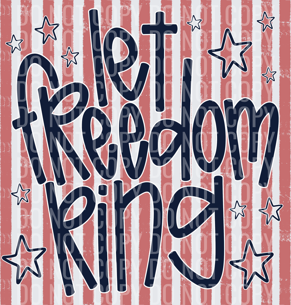Let Freedom Ring Pink Navy