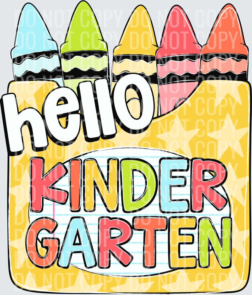 Hello kindergarten boy
