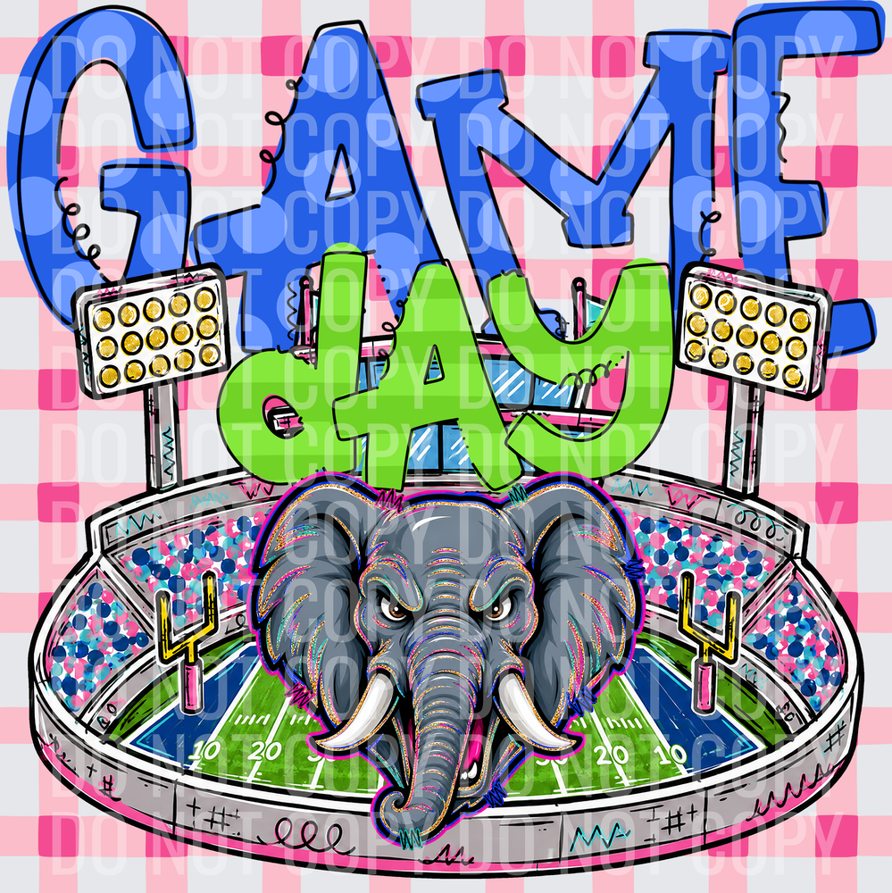 KayndiDesigns 08.26 Game Day Stadium Elephants