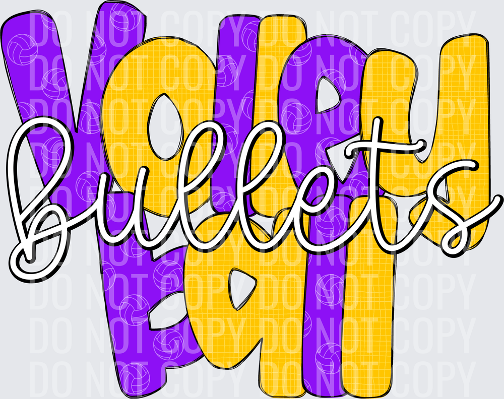 BulletsPurpleYellowGold-Volleyball