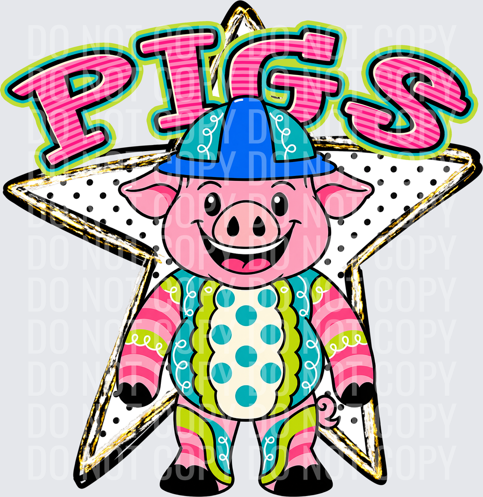 KayndiDesigns 10.26 Pattern Parade Star Pigs